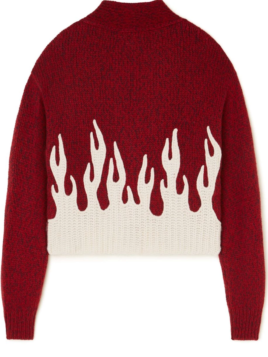 Affordable flame-motif cardigan Alanui cropped Women 0409